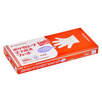 パックスタイル 使い捨て手袋 ポリ手袋ライトフィット箱入 半透明 M 00768652 1袋(100個)（直送品）