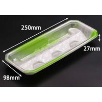 リスパック 刺身容器 RON-25-10 流氷緑 FLHG141 1ケース(1000個(50個×20))（直送品）