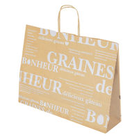 ヤマニパッケージ 紙手提袋 パティスリーバッグ ボヌール 横長 20-569 1ケース(200個(100個×2))（直送品）