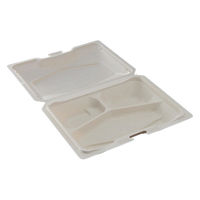 中央化学 弁当容器 CST街デリ BOX25-20Y W 189324 1ケース(200個(25個×8))（直送品）