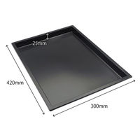 中央化学 オードブル容器 HSバット- 1 BK 00814061 1袋(20個)（直送品）