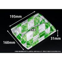 リスパック 刺身容器 堤盛 20-17B スイ緑 FLHL313 1ケース(400個(50個×8))（直送品）
