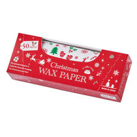 天満紙器 クッキングシート XW100BワックスペーパーBOX クリスマスカラー 6090628 1袋(50個)（直送品）