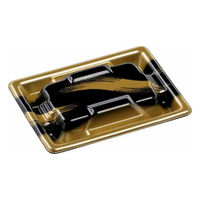 エフピコ 寿司容器 Sステ15-11巻台R 本体 エコはけ嵐金 4C971513 1ケース(1000個(50個×20))（直送品）