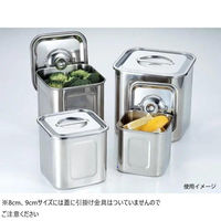 YUKIWA UK 角・深型キッチンポット12cm 09020120 1袋(1個)（直送品）