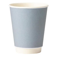 サンナップ 紙コップ エアウォールカップ ブルーグレー260ML 25枚入 C2625EWBG 1ケース(40個)（直送品）