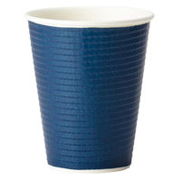 サンナップ 紙コップ FMX エンボスカップ ダークブルー 260ML 40枚入 C2640EDBFS 1ケース(25個)（直送品）