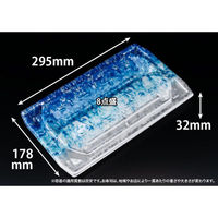 リスパック 刺身容器 堤盛 30-18B りょうせい青 FLHL610 1ケース(300個(25個×12))（直送品）