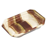 中央化学 軽食容器 TP デリグー 18-13F 陶里BR 身 00808632 1袋(50個)（直送品）