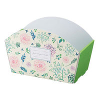 ヤマニパッケージ 贈答箱 F-455 カラフルバスケット ハートアンドグリーン 1ケース(100個(10個×10))（直送品）