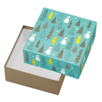 ヤマニパッケージ ギフト箱 20-2319 貼箱 スノーマンの森 1ケース(30個(5個×6))（直送品）