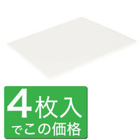 友屋 売場備品 アドフロアシステム カバープレート500白 4枚入 62390-03 1ケース(2個)（直送品）