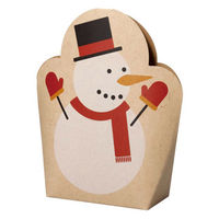 ヤマニパッケージ ギフト箱 20-2174 スタンドBOX スノーマン 1ケース(100個(50個×2))（直送品）