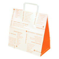 ヤマニパッケージ 紙手提袋 パティスリーバッグ オランジェ 中 20-561 1ケース(300個)（直送品）