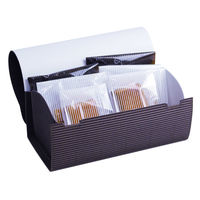 ヤマニパッケージ ギフト箱 ロールケース特小ブラウン/白 20-267 1ケース(200個(50個×4))（直送品）