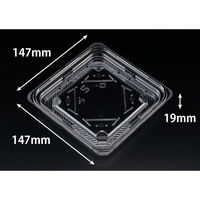 リスパック フルーツ容器 バイオ リバゲイト 15-15BR PRVA150 1ケース(600個(50個×12))（直送品）