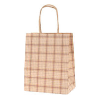 パックタケヤマ 紙手提袋 HV20 トリコロールチェック XZT68029 1ケース(200個(50個×4))（直送品）