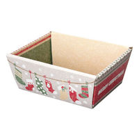 ヤマニパッケージ ギフト箱 20-1958 くつしたバスケットM 1ケース(100個(50個×2))（直送品）