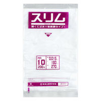 福助工業 ローデンポリ袋 スリムLDポリ袋 015 No10 0439819 1ケース(12000個(200個×60))（直送品）