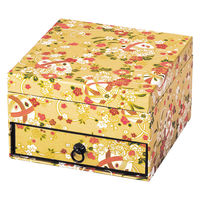 ヤマコー 友禅二段紙小箱(引出付) 金 28132 1個（直送品）