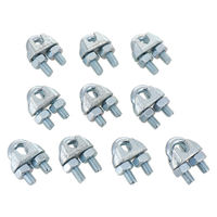 三共コーポレーション TRAD ワイヤークリップ 電気メッキ 6mm(10P) TWCー610 914033 1セット（直送品）