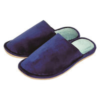 【スリッパ】オクムラ ふかふか低反発入りスリッパ L ネイビー 1足（直送品）