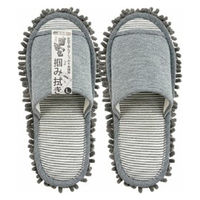 【スリッパ】オクムラ お掃除モップスリッパ外縫い L グレー 1足（直送品）