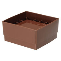 スマイルキッズ ベッドの高さをあげる足/ブラウン AKO-06BR 1袋(4個入)（直送品）