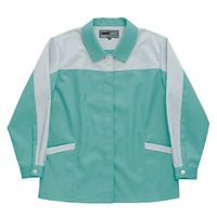 日新被服 長袖スモック 5107-98-BIG ライトグリンXシルバー 1PC（直送品）