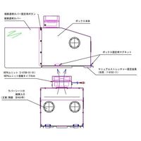 アズワン エアロゾルボックス(マニュアルストレッチャー対応) マニュアルストレッチャー固定金具 7-9192-11 1個（直送品）