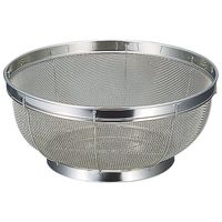 金伊工業 18ー8シェイプライン 深型ザル 28cm 028300004 1個 64-5193-32（直送品）