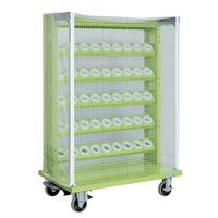 サカエ ツーリングワゴン(防塵カバー付/フットブレーキ付) HSK-26RAJKTBRCV 1台（直送品）