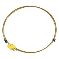 アズワン 被覆K熱電対(ガラス被覆) 英語版校正証明書付 4-771-02-56 1個（直送品）