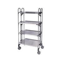 トクヤマ アボジワゴン(折りたたみ式) 4段 KEAM-4 1台 63-5700-51（直送品）