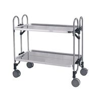 トクヤマ アボジワゴン(折りたたみ式) 2段 KEAW-2 1台 63-5700-46（直送品）