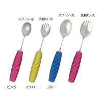 岡部洋食器製作所 フレックスメタルスプーン 大 ブルー FM-03B 1本 7-8805-03（直送品）