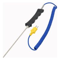 アズワン ハンドルプローブセンサー(K熱電対) 英語版校正証明書付 3-1564-03-56 1本（直送品）