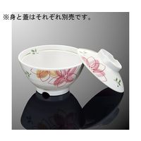 国際化工 飯茶碗 中 蓋 花あかり A 124C-HNA 1個 64-7760-15（直送品）