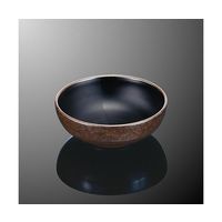 国際化工 多用鉢 中 ブラウン/黒 G 30-BNB 1個 64-7773-18（直送品）