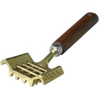 星三製作所 飛び散らない ウロコ取り木柄L 095800 1本（直送品）