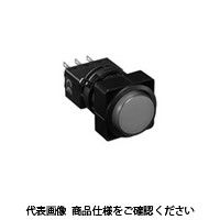 IDEC フラッシュシルエットLWシリーズ 押ボタンスイッチ 丸形 黄 LW6BーM2C1LY 1セット(2個)（直送品）