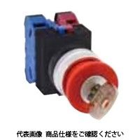 IDEC φ22 TWシリーズ 押ボタンスイッチ 中形プッシュロック鍵リセット 赤 AXW301R 1個（直送品）
