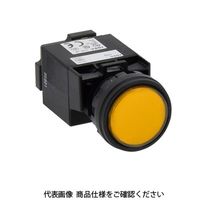 IDEC φ22 HWシリーズ パイロットライト 丸平形 記名式 LED照光 黄 HW1Pー1H2Y 1セット(2個)（直送品）
