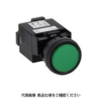 IDEC φ22 HWシリーズ パイロットライト 丸平形 記名式 LED照光 緑 HW1Pー1Q2G 1セット(2個)（直送品）
