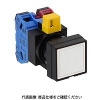 IDEC φ22 HWシリーズ 押ボタンスイッチ 角平形 乳白 HW2BーM102W 1セット(2個)（直送品）