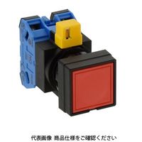 IDEC φ22 HWシリーズ 押ボタンスイッチ 角平形 赤 HW2BーM120R 1セット(2個)（直送品）