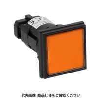 IDEC φ22 HWシリーズ パイロットライト 角平形 記名式 LED照光 アンバー HW2Pー1Q2A 1セット(2個)（直送品）