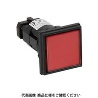 IDEC φ22 HWシリーズ パイロットライト 角平形 記名式 LED照光 赤 HW2Pー1Q2R 1セット(2個)（直送品）