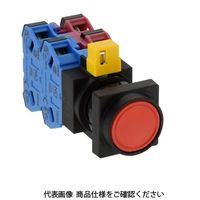 IDEC φ22 HWシリーズ 押ボタンスイッチ 角丸平形 赤 HW3BーA122R 1個（直送品）
