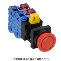 IDEC φ22 HWシリーズ 押ボタンスイッチ 角丸中形 赤 HW3BーA322R 1個（直送品）